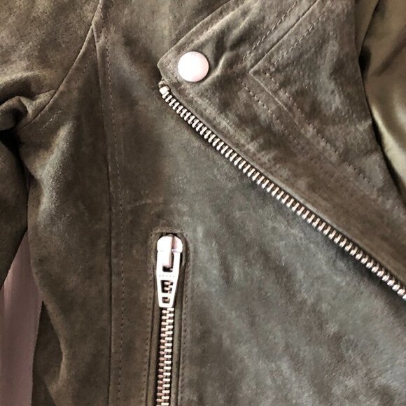 BlankNYC French Olive Green Moto Jacket #3000-EP - Picture 6 of 8